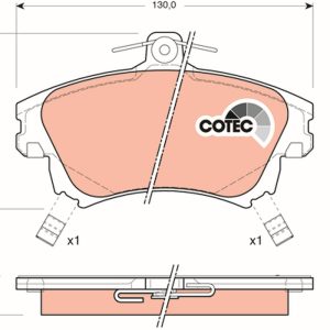 Placute frana MITSUBISHI CARISMA limuzina (DA_) 1.6 (DA1A) benzina 99 cai TRW GDB1313