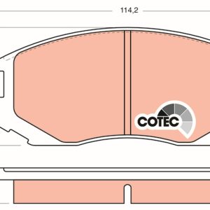 Placute frana MITSUBISHI LANCER III Station Wagon (C1_V, C3_V) 1.8 4WD (C37V) benzina 86 cai TRW GDB3046