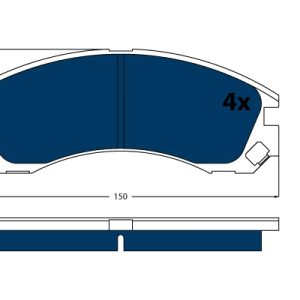 Placute frana MITSUBISHI OUTLANDER III (GG_W, GF_W, ZJ, ZL, ZK) 2.0 Hybrid 4WD (GG2W) benzina/elector 200 cai TRW GDB3200BTE