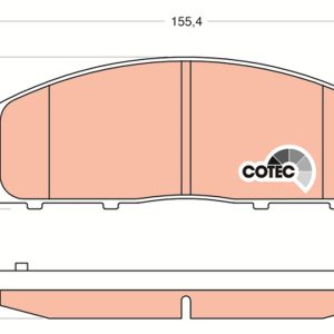Placute frana MITSUBISHI L200 / TRITON (KA_T, KB_T) 2.5 DI-D (KA4T) diesel 167 cai TRW GDB3435