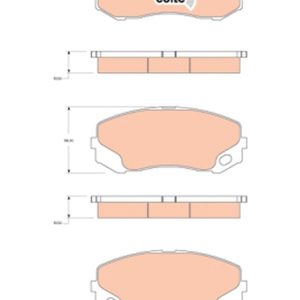 Placute frana MITSUBISHI Canter (FE5, FE6) VI FE5-109 diesel 110 cai TRW GDB3492