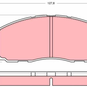 Placute frana MITSUBISHI GALANT V (E1_A) 2.0 GLS (E15A) benzina 102 cai TRW GDB355