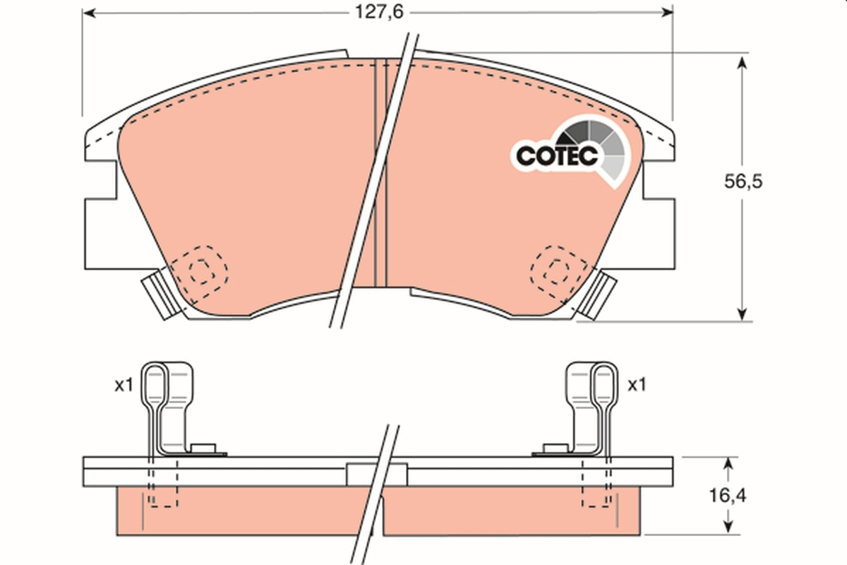 Placute frana MITSUBISHI L 300 III caroserie (P0_V, P1_V, P2_V) 2.4 4WD (P24V, P24W) benzina 112 cai TRW GDB729