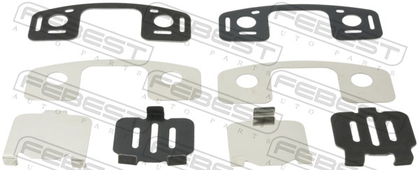 Folie antizgomot placute de frana (suport) MITSUBISHI LANCER VIII Sportback (CX_A) 1.8 DI-D (CX9A) diesel 150 cai FEBEST 0403-CS6R