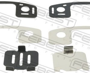 Folie antizgomot placute de frana (suport) MITSUBISHI LANCER VIII (CY_A, CZ_A) 1.5 benzina 109 cai FEBEST 0403-CS6R