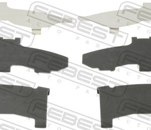 Folie antizgomot placute de frana (suport) MITSUBISHI LANCER VIII (CY_A, CZ_A) 1.8 Flexfuel (CY3A, CY6A) Benzina/Etanol 140 cai FEBEST 0403-CW6WF