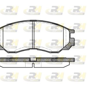 Placute frana MITSUBISHI L200 (K7_T, K6_T, K5_T) 2.4 4WD (K75T) benzina 132 cai ROADHOUSE 2583.00