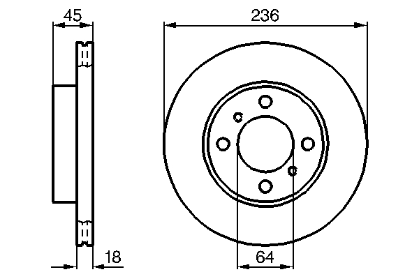 Disc frana MITSUBISHI CARISMA limuzina (DA_) 1.6 (DA1A) benzina 99 cai BOSCH 0 986 478 572
