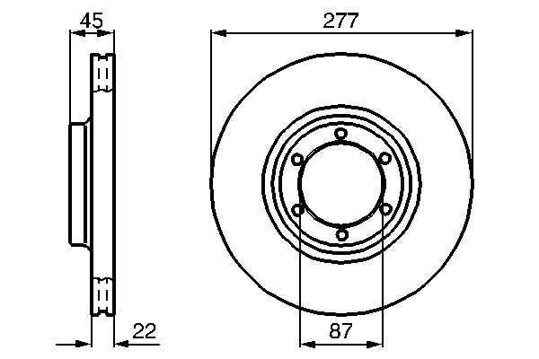 Disc frana MITSUBISHI L 300 III bus (P0_W, P1_W, P2_W, P3_W) 2.4 4WD (P24W) benzina 112 cai BOSCH 0 986 478 635