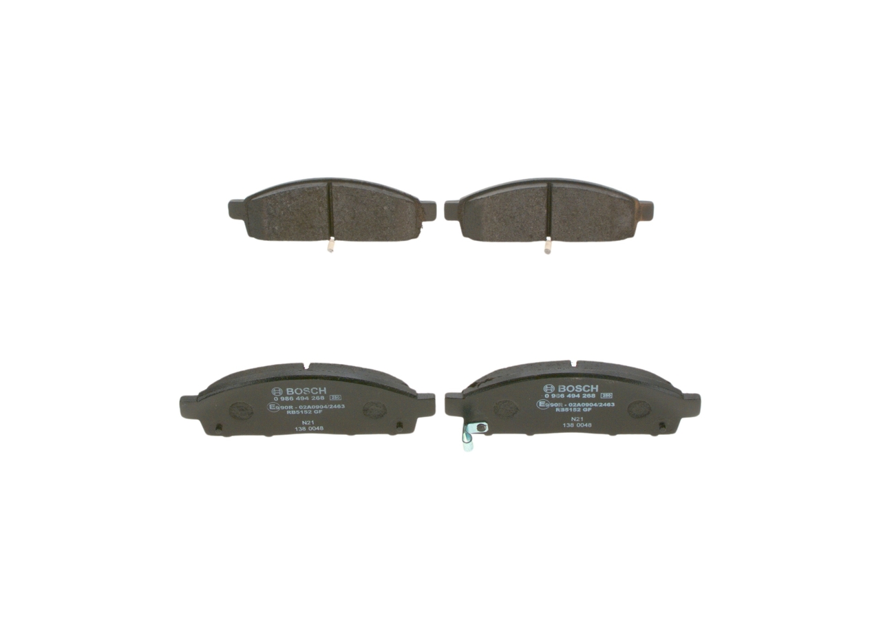 Placute frana MITSUBISHI L200 / TRITON (KA_T, KB_T) 2.5 DI-D 4WD (KB4T) diesel 167 cai BOSCH 0 986 494 268