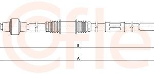 Cablu frana de parcare MITSUBISHI OUTLANDER II (CW_W) 2.4 4WD (CW5W) benzina 170 cai COFLE 1.MT001