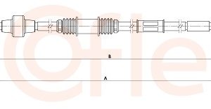 Cablu frana de parcare MITSUBISHI OUTLANDER I (CU_W) 2.0 Turbo-R 4WD (CU2W) benzina 241 cai COFLE 1.MT002