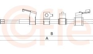 Cablu frana de parcare MITSUBISHI L200 / TRITON (KA_T, KB_T) 2.5 DI-D 4WD (KB4T) diesel 167 cai COFLE 1.MT005