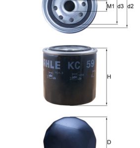Filtru combustibil MITSUBISHI Canter (FE5, FE6) VI FE155F4 diesel 155 cai MAHLE ORIGINAL KC 59