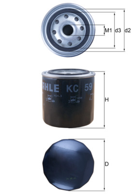 Filtru combustibil MITSUBISHI Canter (FE3, FE4) V FE 431 diesel 82 cai KNECHT KC 59