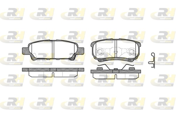 Placute frana MITSUBISHI OUTLANDER I (CU_W) 2.0 4WD (CU2W) benzina 136 cai ROADHOUSE 21051.02