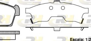 Placute frana MITSUBISHI i (HA_) MiEV (HA4W, HA3W) electric 64 cai ROADHOUSE 21199.00