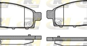 Placute frana MITSUBISHI L200 / TRITON platou / sasiu (KA_T, KB_T) 2.5 DI-D (KA4T) diesel 128 cai ROADHOUSE 21242.01