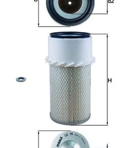 Filtru aer MITSUBISHI L400 caroserie (PD_W, PC_W, PB_V, PA_W, PA_V) 2500 TD 4WD (PD5W, PD5V, PA5W, PA5V) diesel 87 cai KNECHT LX 16