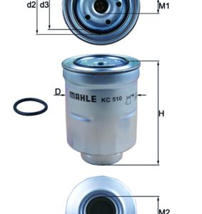 Filtru combustibil MITSUBISHI ASX (GA_W_) 1.8 DI-D 4WD (GA6W) diesel 150 cai MAHLE ORIGINAL KC 510D