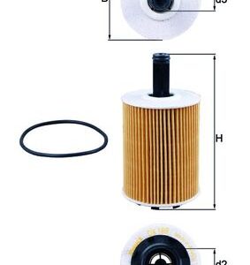 Filtru ulei MITSUBISHI LANCER VIII (CY_A, CZ_A) 2.0 DI-D (CY8A) diesel 140 cai KNECHT OX 188D