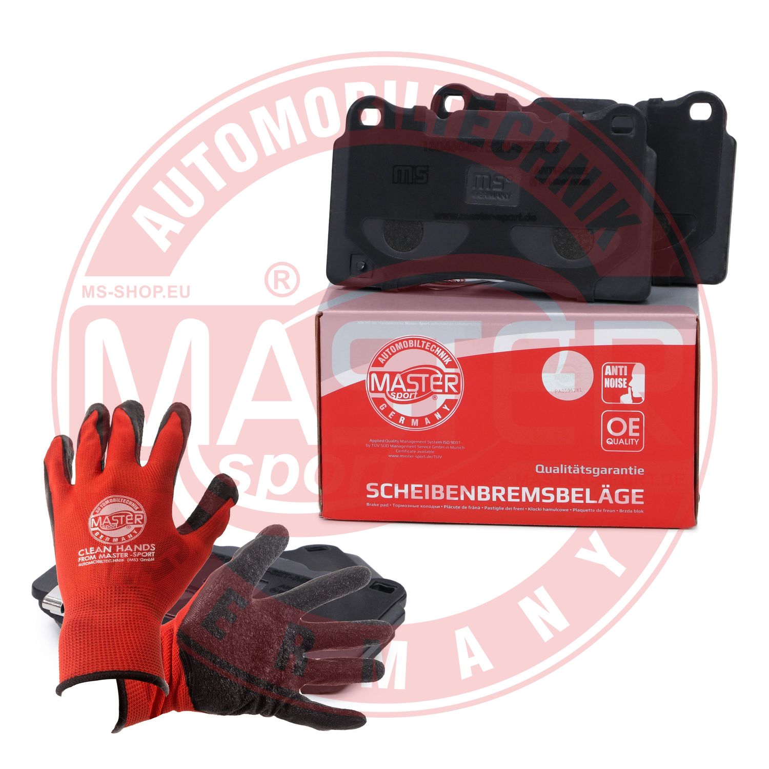 Placute frana MITSUBISHI LANCER VII (CS_A, CT_A) EVO VIII (CT9A) benzina 280 cai MASTERSPORT GERMANY 13046049732N-SET-MSP