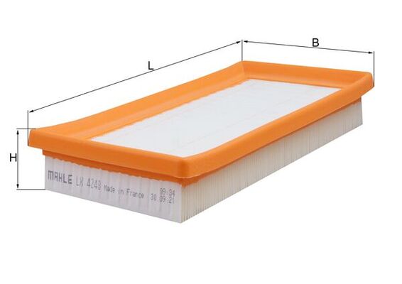 Filtru aer MITSUBISHI MIRAGE / SPACE STAR VI hatchback (A0_A) 1.2 LPG (A03A) Benzina/Autogaz (GPL) 71 cai MAHLE ORIGINAL LX 4248