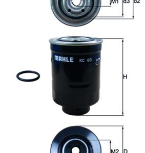 Filtru combustibil MITSUBISHI L200 / TRITON (KA_T, KB_T) 2.5 DI-D (KA4T) diesel 178 cai MAHLE ORIGINAL KC 83D