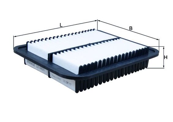 Filtru aer MITSUBISHI LANCER VIII Sportback (CX_A) 1.8 MIVEC (CX3A, CX6A) benzina 140 cai MAHLE ORIGINAL LX 4431