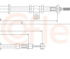Cablu frana de parcare MITSUBISHI CARISMA (DA_) 1.9 TD (DA4A) diesel 90 cai COFLE 17.2026