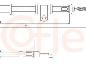 Cablu frana de parcare MITSUBISHI CARISMA limuzina (DA_) 2.0 16V GT EVO VI/VII benzina 280 cai COFLE 17.2027