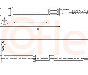 Cablu frana de parcare MITSUBISHI GALANT VIII combi (EA_, EC_) 2.5 V6 24V (EA5W) benzina 160 cai COFLE 17.2034