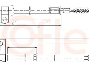Cablu frana de parcare MITSUBISHI GALANT VII (E5_A, E7_A, E8_A) 1.8 (E52A) benzina 116 cai COFLE 17.2035