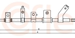Cablu frana de parcare MITSUBISHI L200 / TRITON (KA_T, KB_T) 2.5 DI-D (KA4T) diesel 167 cai COFLE 17.2278