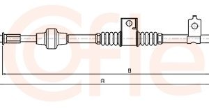 Cablu frana de parcare MITSUBISHI ASX (GA_W_) 1.8 DI-D 4WD (GA6W) diesel 150 cai COFLE 17.2294