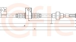 Cablu frana de parcare MITSUBISHI ASX (GA_W_) 1.8 DI-D 4WD (GA6W) diesel 150 cai COFLE 17.2296