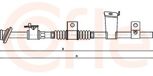Cablu frana de parcare MITSUBISHI ASX (GA_W_) 1.8 (GA3W) benzina 139 cai COFLE 17.2300
