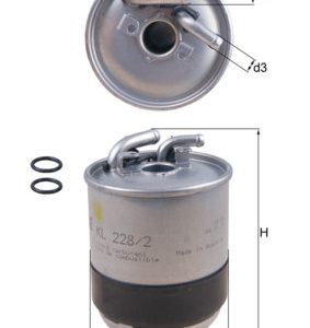 Filtru combustibil MITSUBISHI COLT VI (Z3_A, Z2_A) 1.5 DI-D (Z38A) diesel 68 cai MAHLE ORIGINAL KL 228/2D