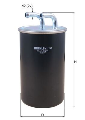 Filtru combustibil MITSUBISHI GRANDIS (NA_W) 2.0 DI-D (NA8W) diesel 136 cai KNECHT KL 737