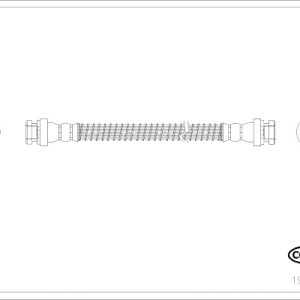 Furtun frana MITSUBISHI COLT III (C5_A) 1.3 12V (C51A) benzina 75 cai CORTECO 19025914