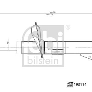 Amortizor MITSUBISHI L200 / TRITON (KJ_, KK_, KL_) 2.4 DI-D (KJ0T) diesel 154 cai FEBI BILSTEIN 193114