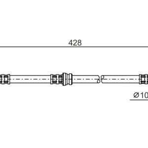 Furtun frana MITSUBISHI CARISMA (DA_) 1.9 DI-D (DA5A) diesel 115 cai BOSCH 1 987 476 166