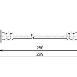 Furtun frana MITSUBISHI OUTLANDER II (CW_W) 2.0 DI-D (CW8W) diesel 140 cai BOSCH 1 987 481 440
