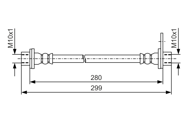Furtun frana MITSUBISHI OUTLANDER II (CW_W) 2.4 (CW5W) benzina 170 cai BOSCH 1 987 481 440
