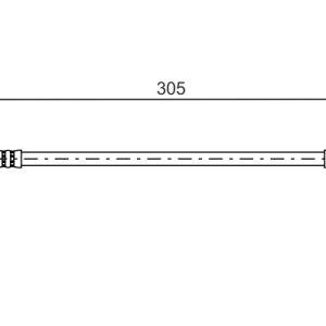 Furtun frana MITSUBISHI OUTLANDER II (CW_W) 2.2 DI-D 4WD diesel 156 cai BOSCH 1 987 481 442