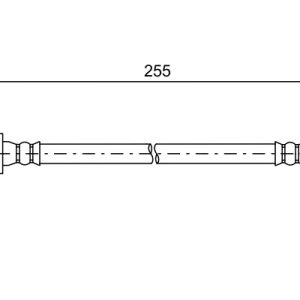 Furtun frana MITSUBISHI OUTLANDER II (CW_W) 2.0 4WD benzina 147 cai BOSCH 1 987 481 586