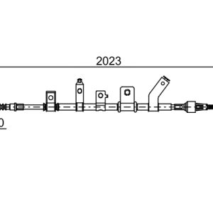 Cablu frana de parcare MITSUBISHI L200 / TRITON (KA_T, KB_T) 2.5 DI-D 4WD (KB4T) diesel 167 cai BOSCH 1 987 482 515