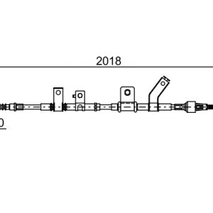 Cablu frana de parcare MITSUBISHI L200 / TRITON platou / sasiu (KA_T, KB_T) 2.5 DI-D 4WD (KB4T) diesel 178 cai BOSCH 1 987 482 516