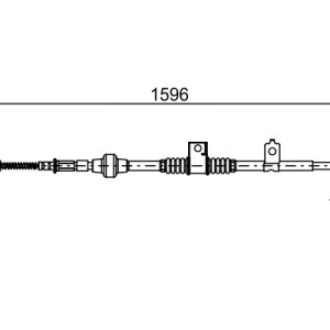 Cablu frana de parcare MITSUBISHI LANCER VIII (CY_A, CZ_A) 1.5 benzina 109 cai BOSCH 1 987 482 520