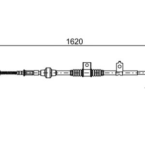 Cablu frana de parcare MITSUBISHI LANCER VIII (CY_A, CZ_A) 1.8 Flexfuel (CY3A, CY6A) Benzina/Etanol 140 cai BOSCH 1 987 482 521